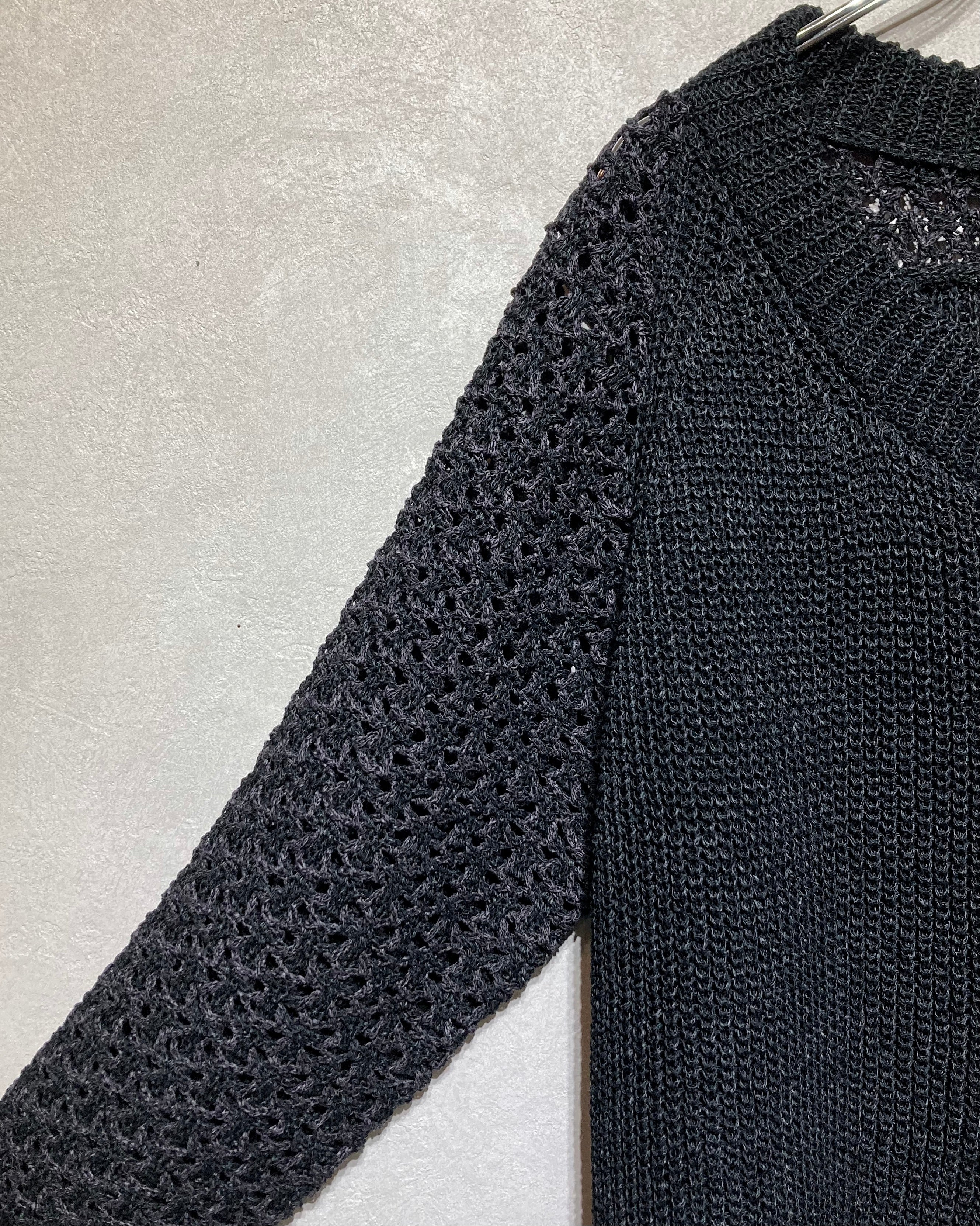 OIRA / WASHI CARDIGAN - Black red