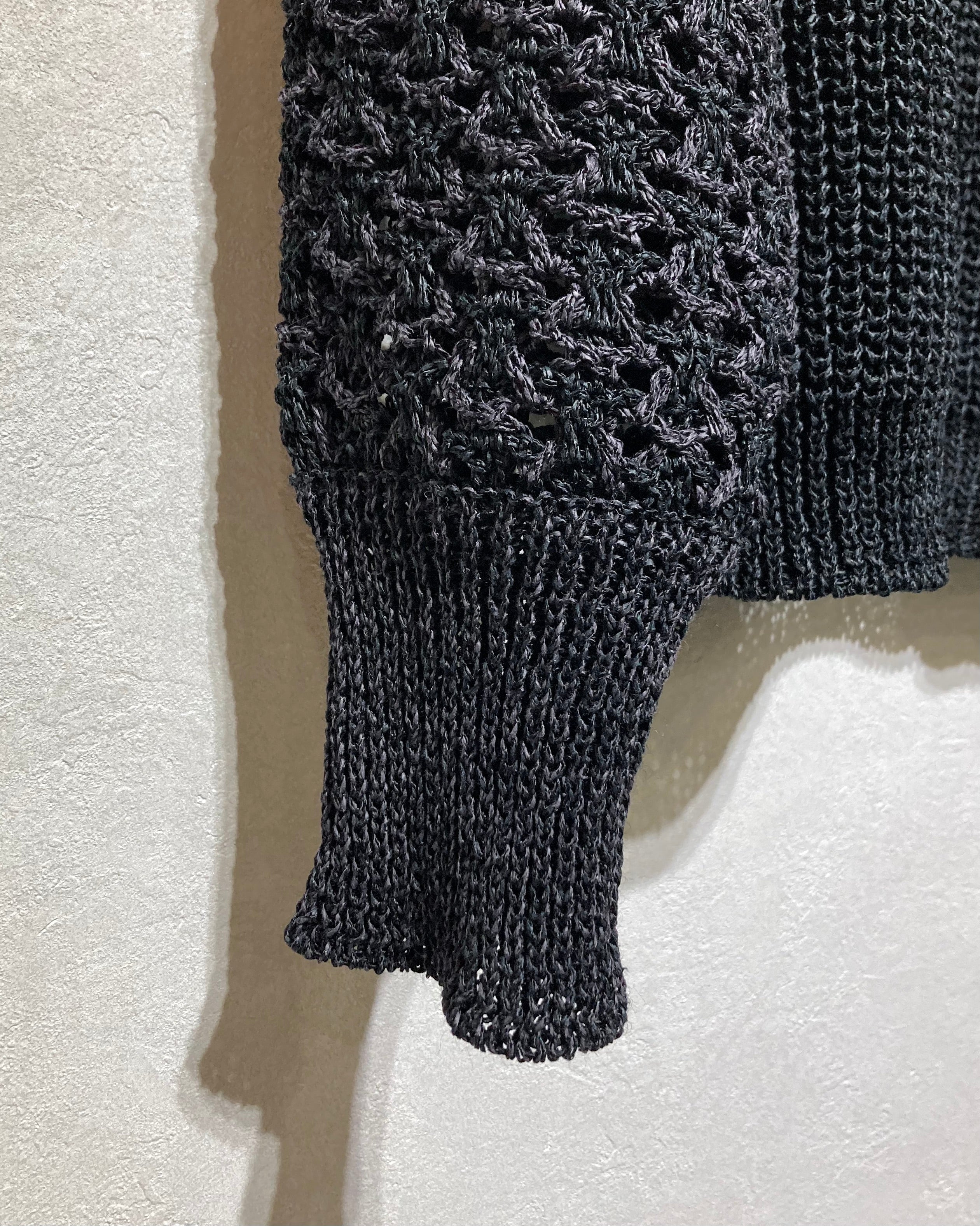 OIRA / WASHI CARDIGAN - Black red