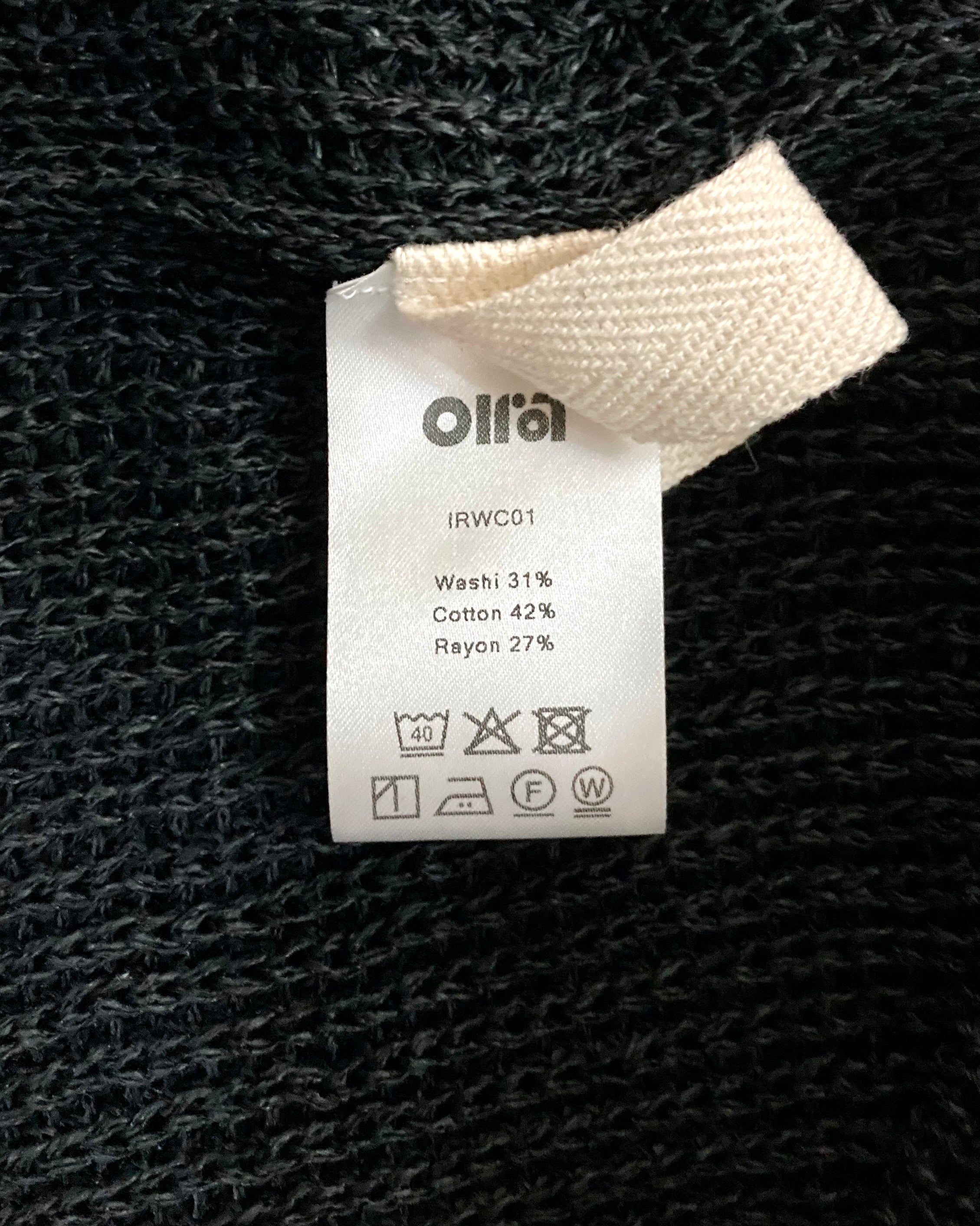 OIRA / WASHI CARDIGAN - Black red