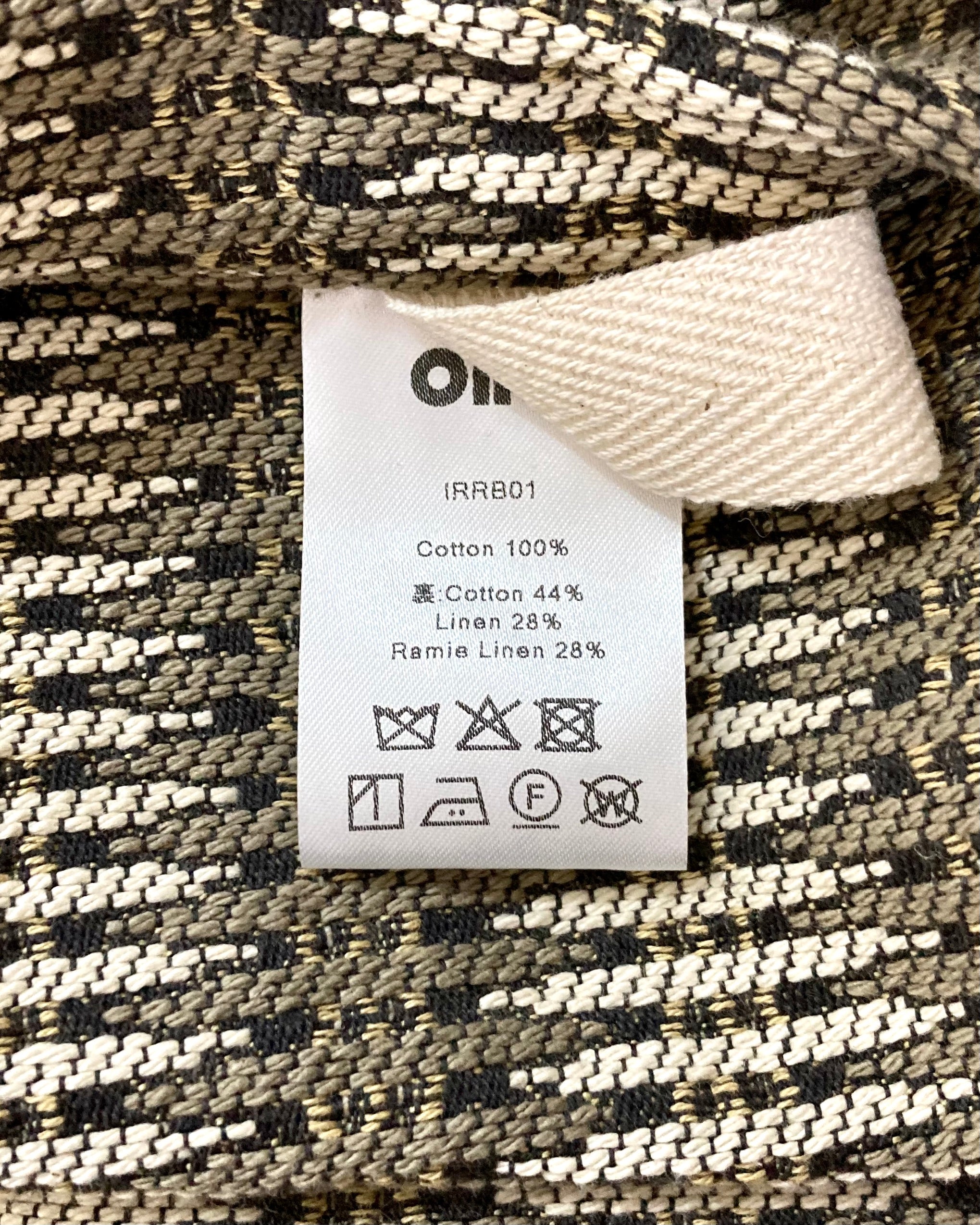 OIRA / REVERSIBLE BAG - All-over pattern beige
