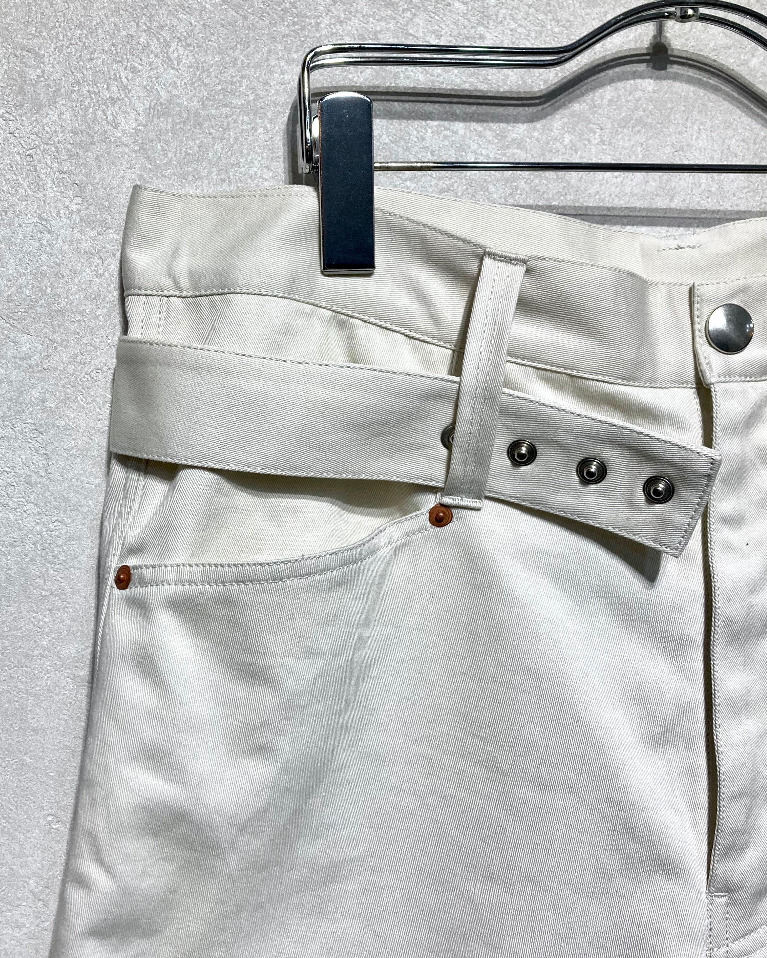 ABELIA EDOWARD GOUCHA / DOUBLE BELT PANTS - Off