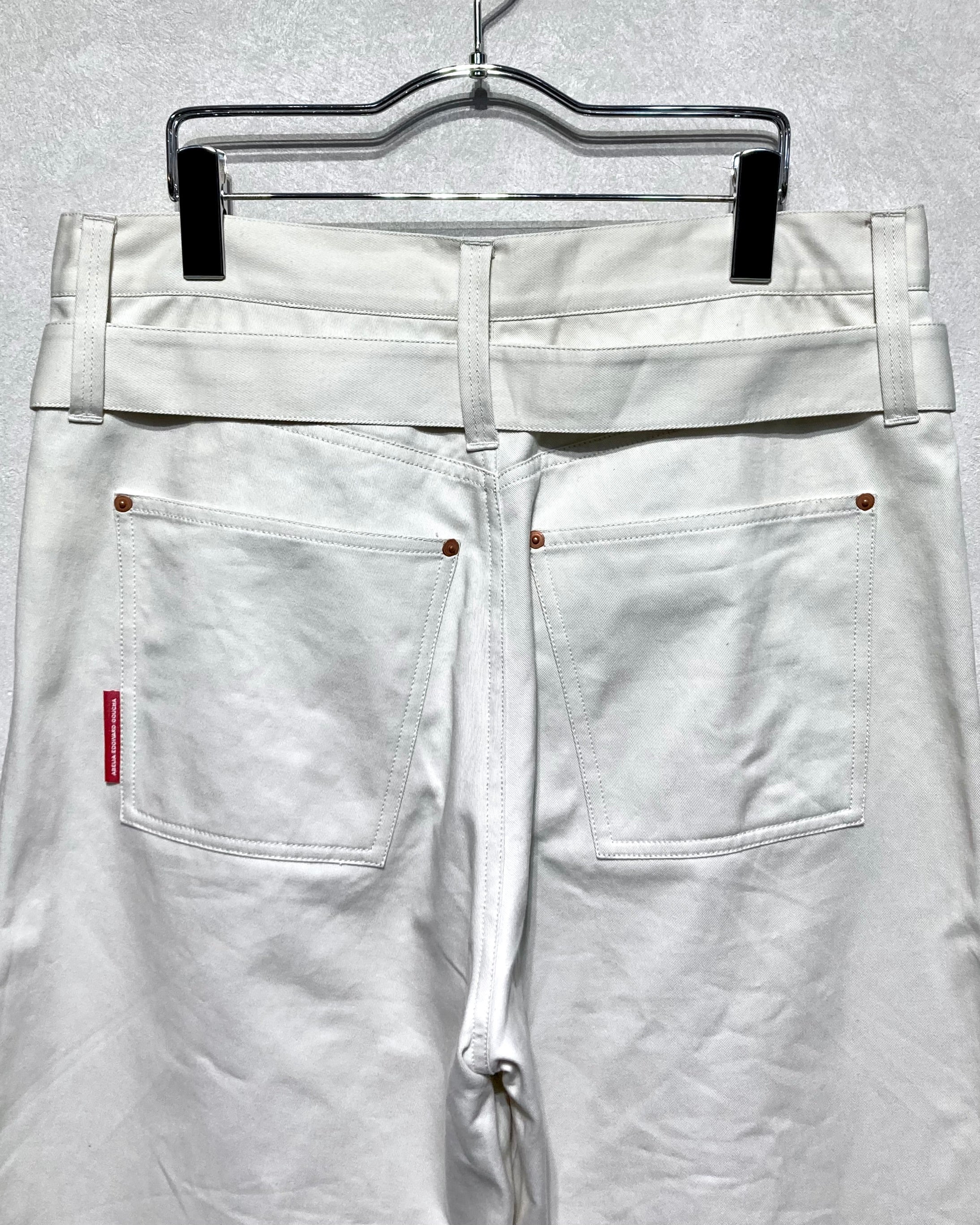 ABELIA EDOWARD GOUCHA / DOUBLE BELT PANTS - Off