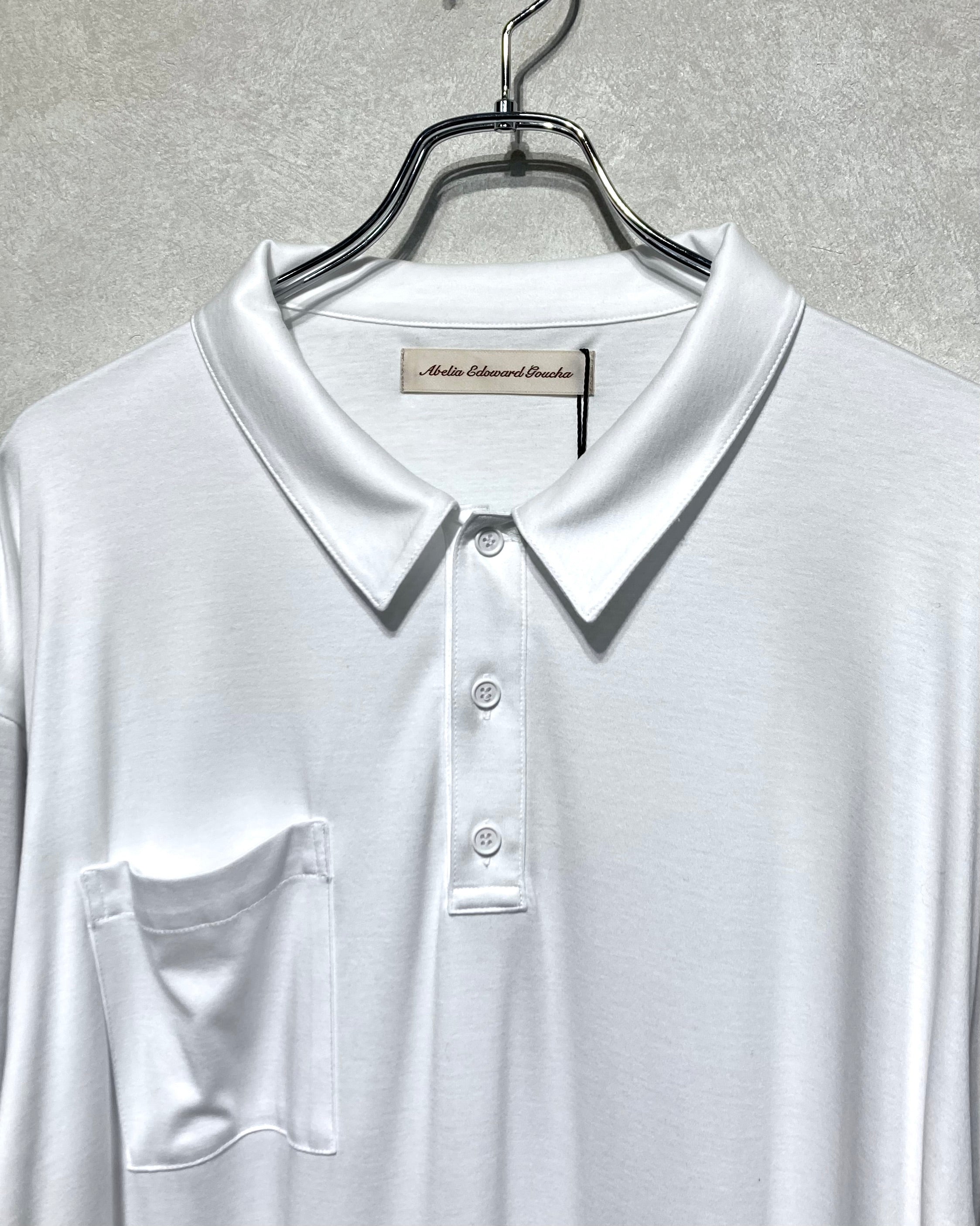 トップス ABELIA EDOWARD GOUCHA LP POLO Dot mesh ABELIA EDOWARD GOUCHA【アベリアエドワードゴウチャ】Ls polo dot