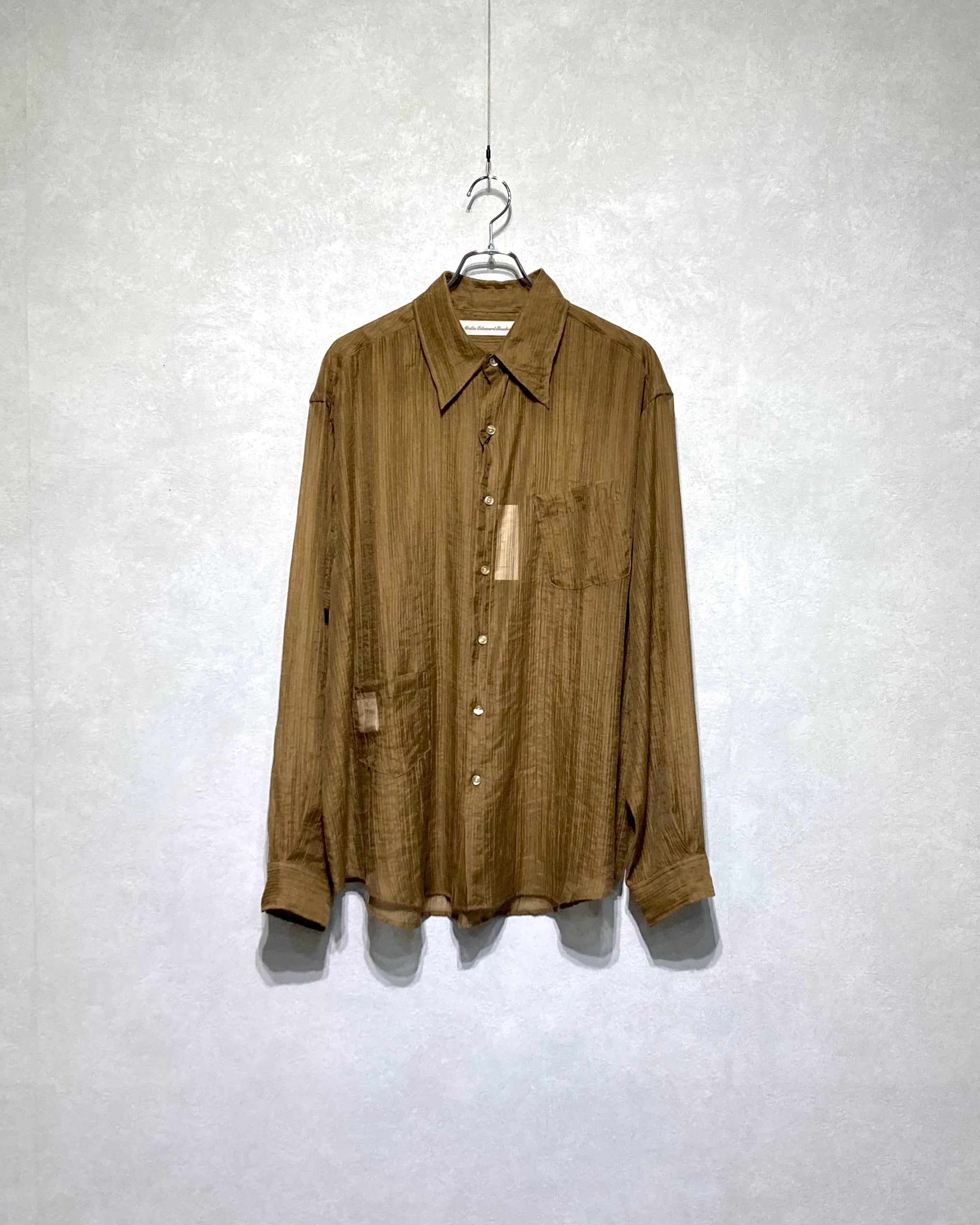 ABELIA EDOWARD GOUCHA / ORDINARY SHIRT - Camel – my brain is only