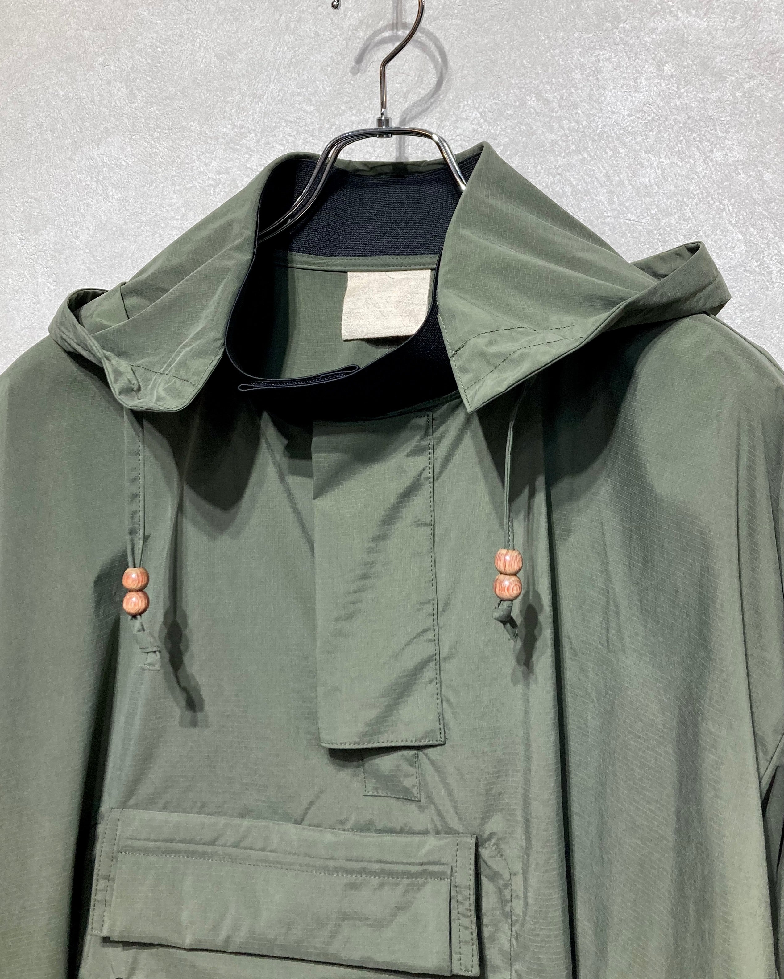 JIAN YE / FANG ANORACK HOOD(WATER PLOOF) - OLIVE