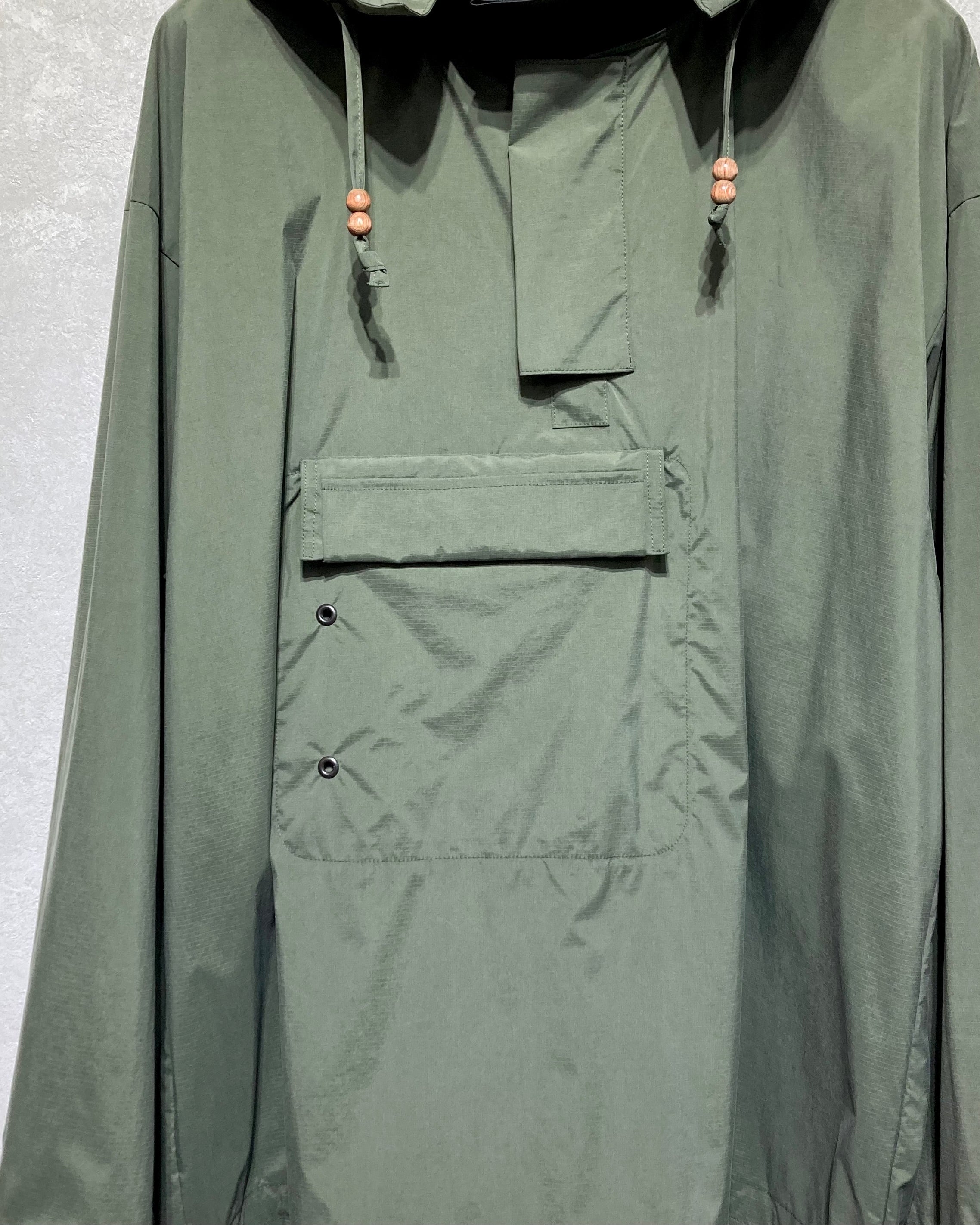 JIAN YE / FANG ANORACK HOOD(WATER PLOOF) - OLIVE