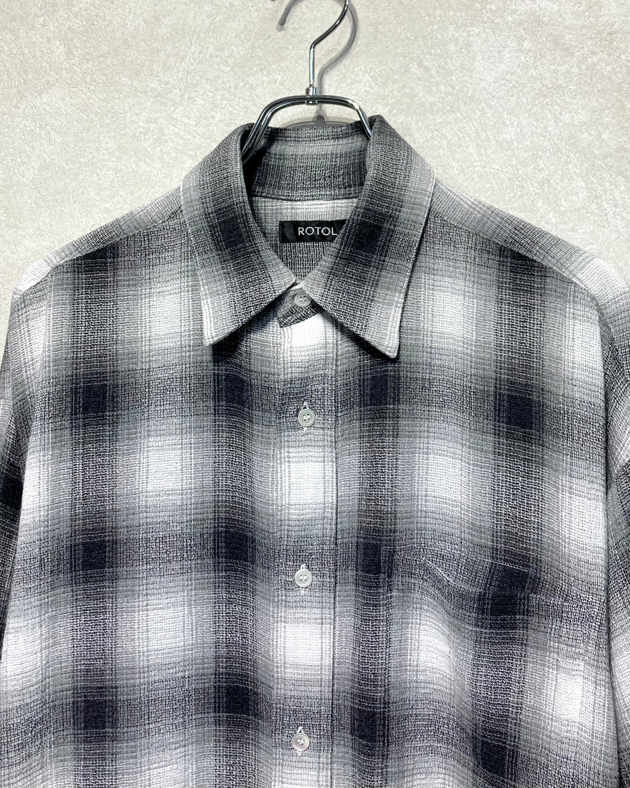 ROTOL / DRY OMBRE WIDE SHIRT - White