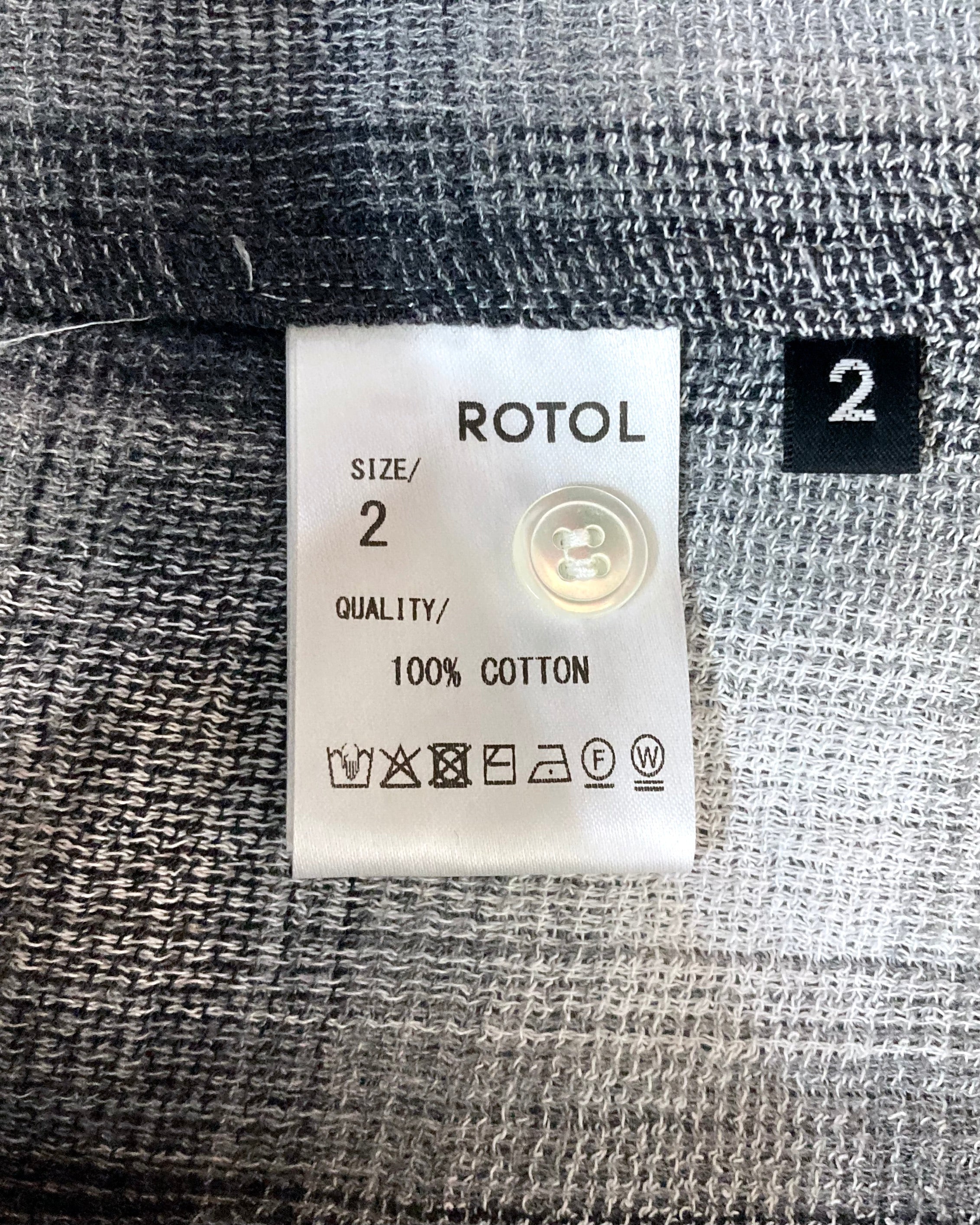 ROTOL / DRY OMBRE WIDE SHIRT - White
