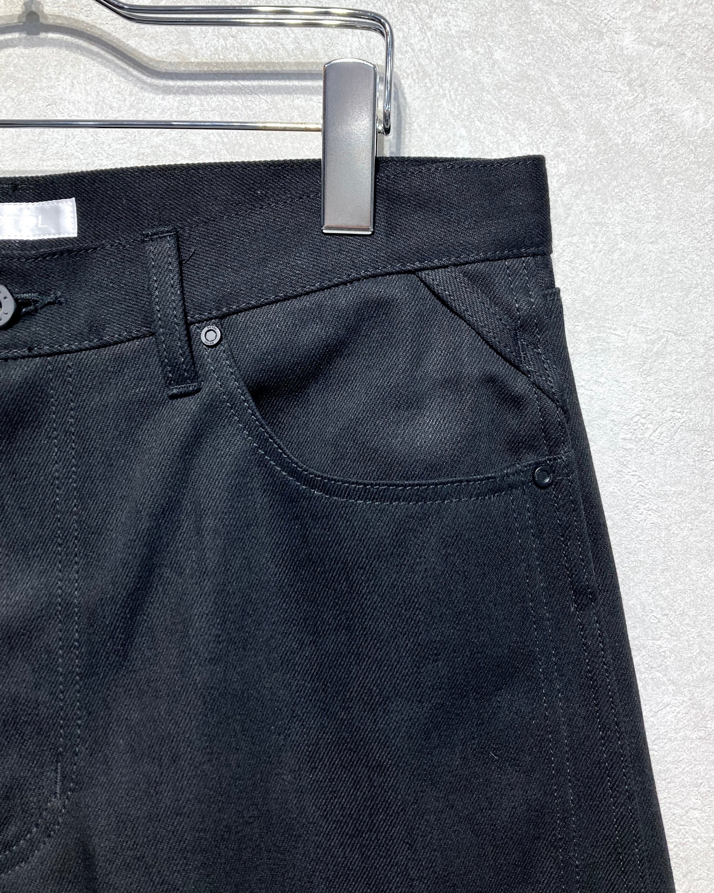 ROTOL / TRIPLE SEAMS 6P DENIM SHORTS - Black