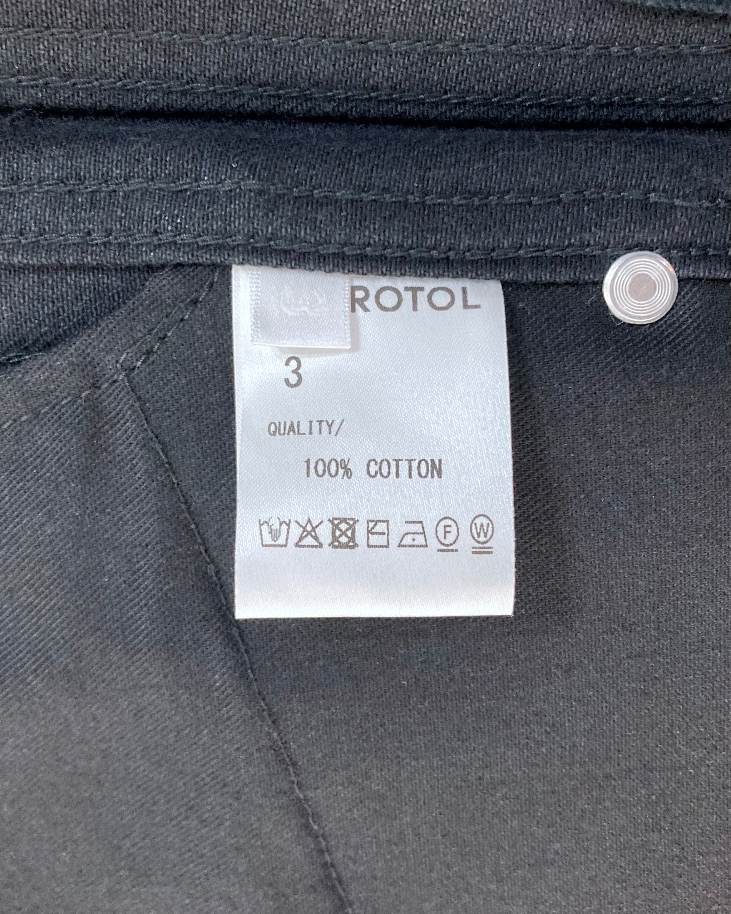 ROTOL / TRIPLE SEAMS 6P DENIM SHORTS - Black