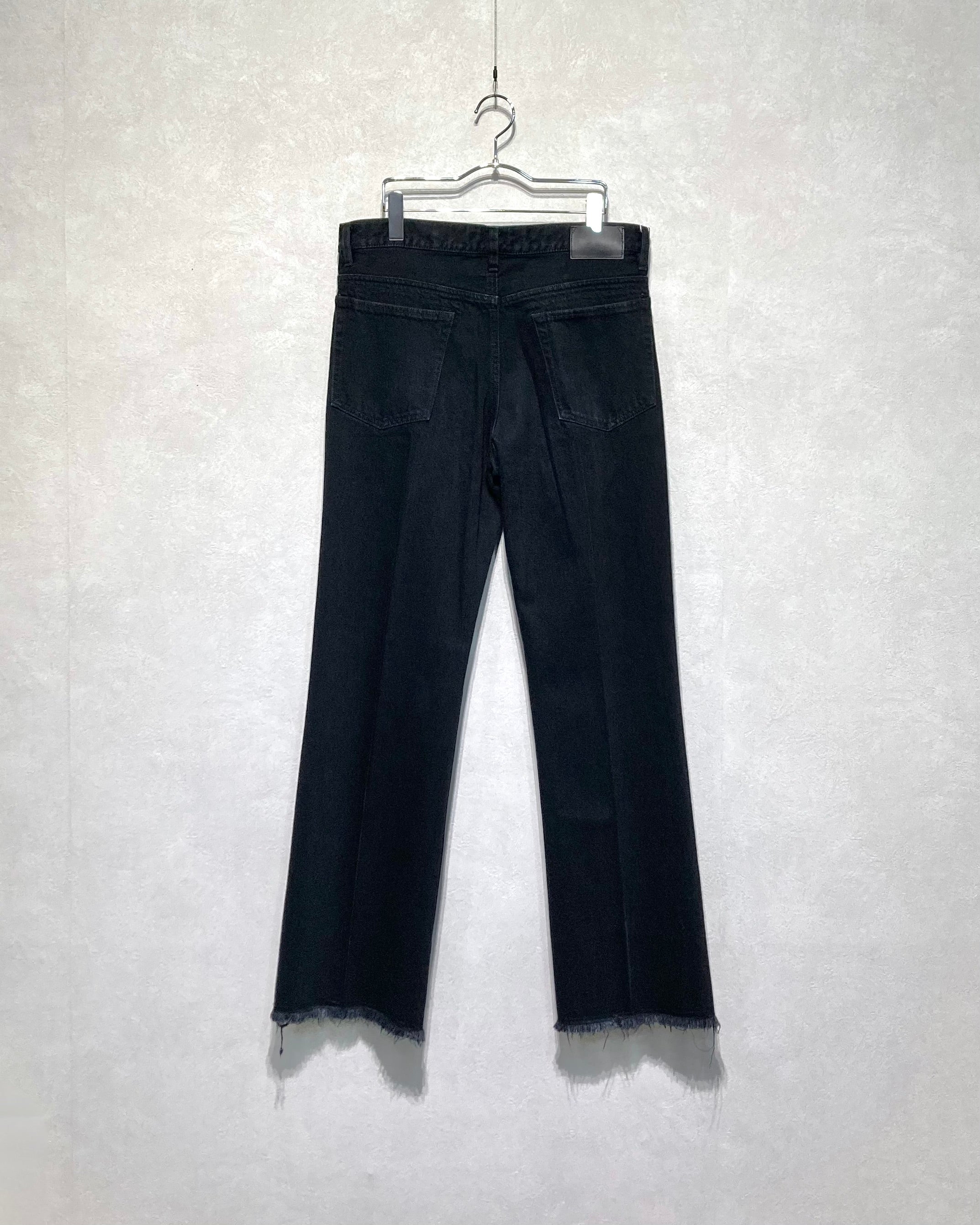 ROTOL / 6P SLIM STRAIGHT DENIM DAMAGE - Black