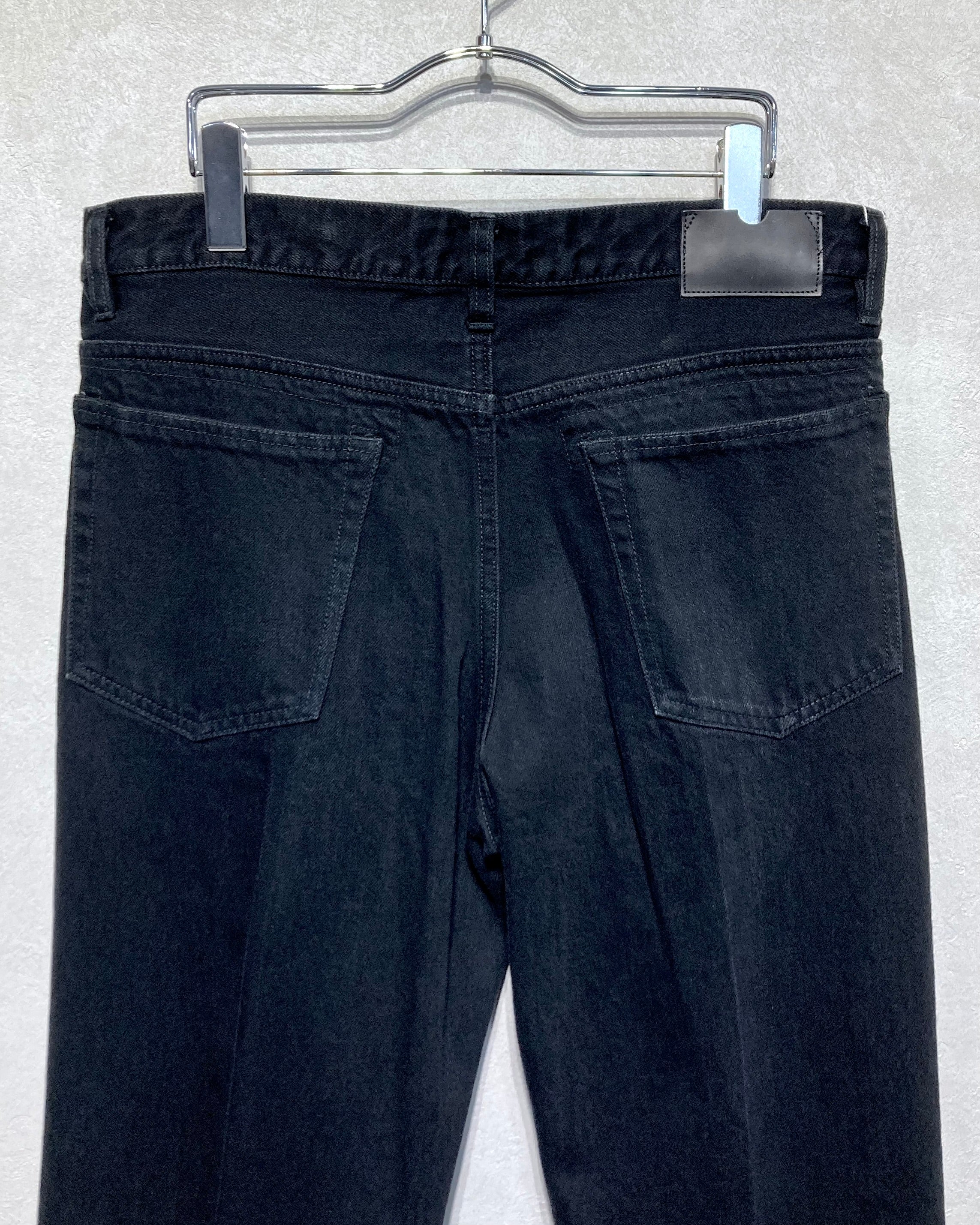 ROTOL / 6P SLIM STRAIGHT DENIM DAMAGE - Black