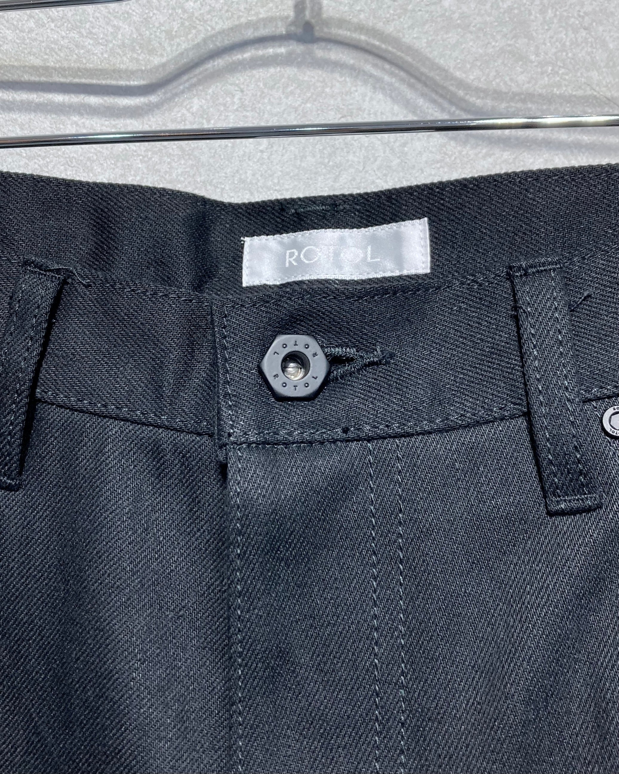 ROTOL / TRIPLE SEAMS 6P DENIM SHORTS - Black
