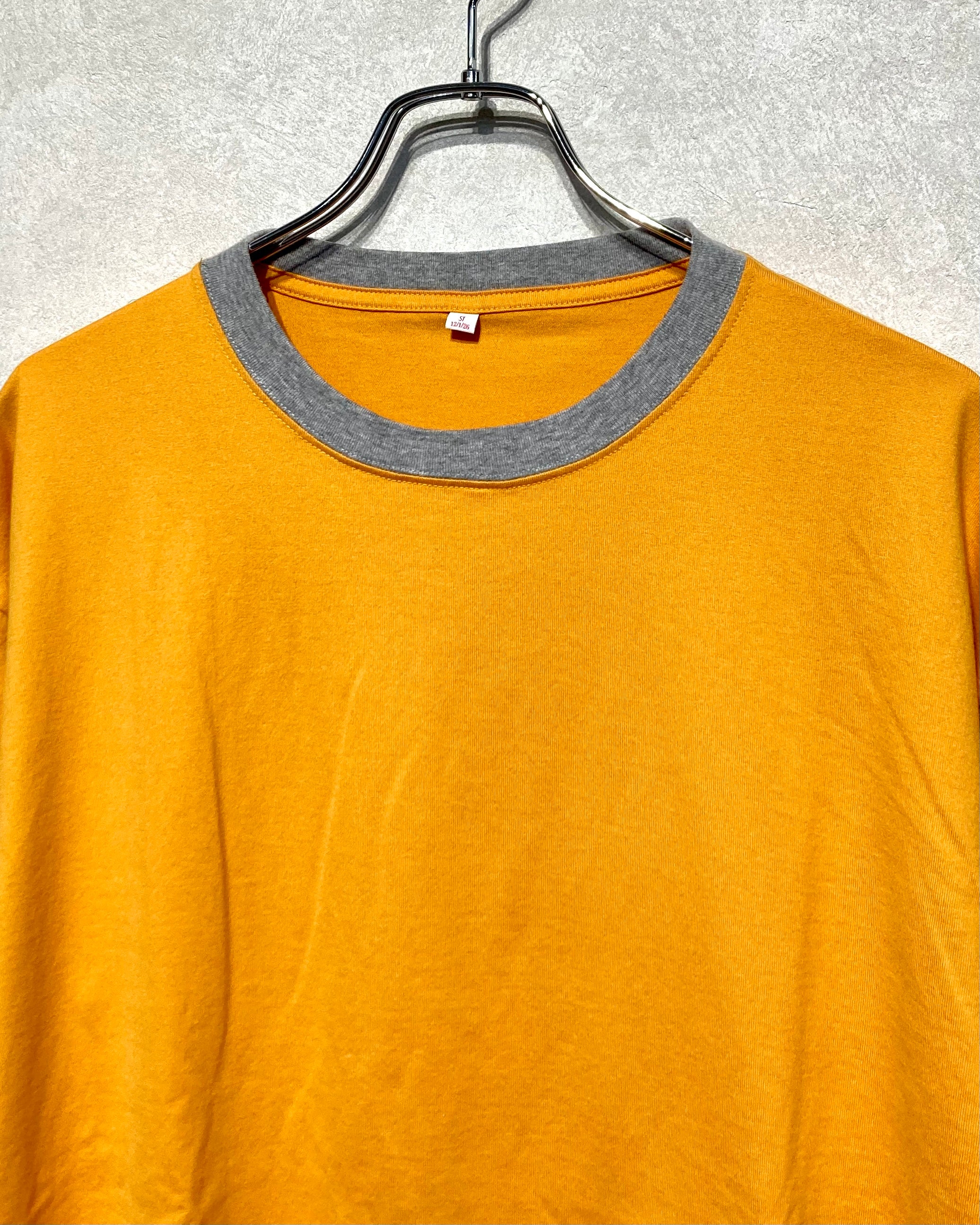 ISSUETHINGS / TYPE108/Cut&sew/Bicolor - Gray×yellow – my brain is