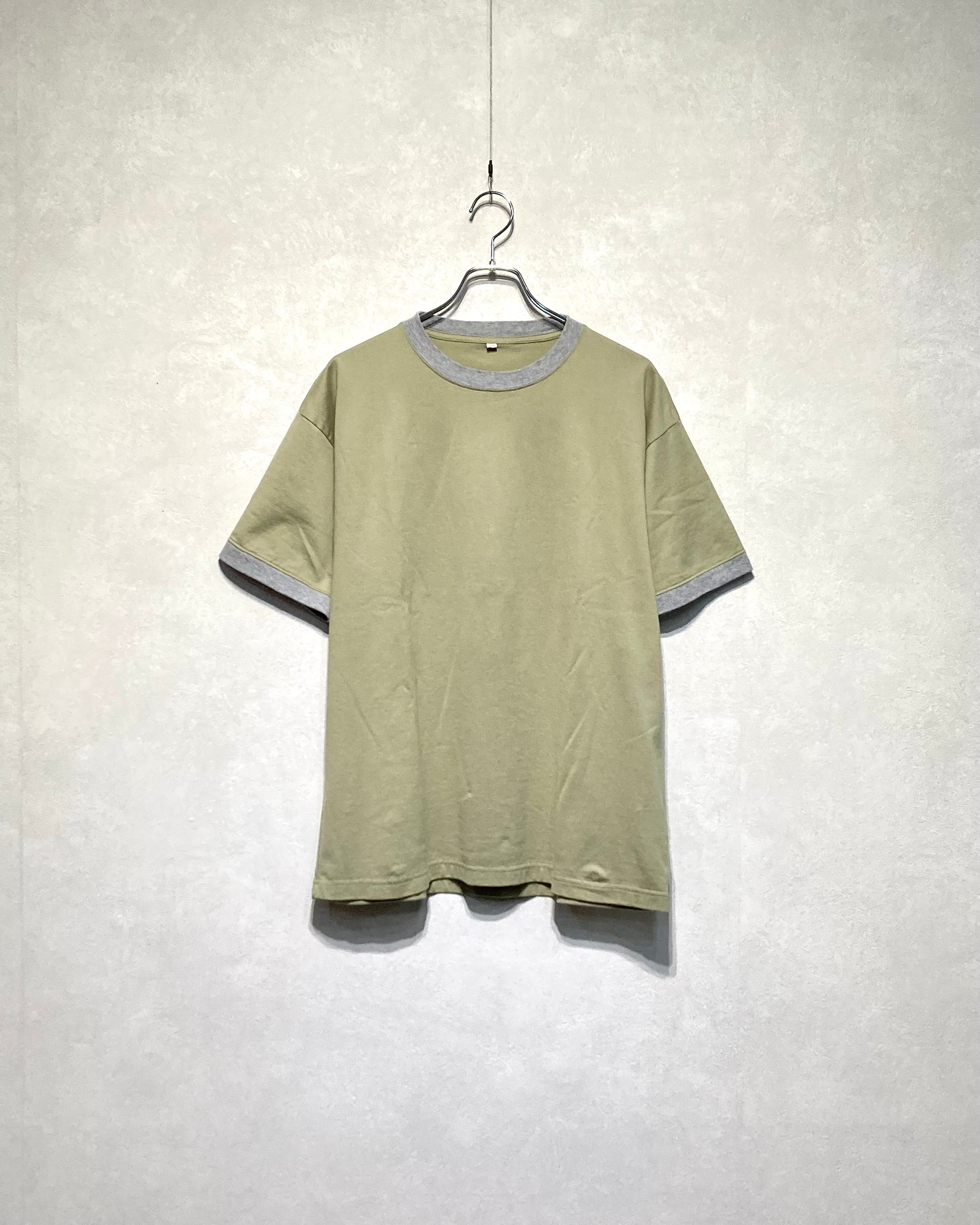 ISSUETHINGS / TYPE108/Cut&sew/Bicolor - Gray×light green