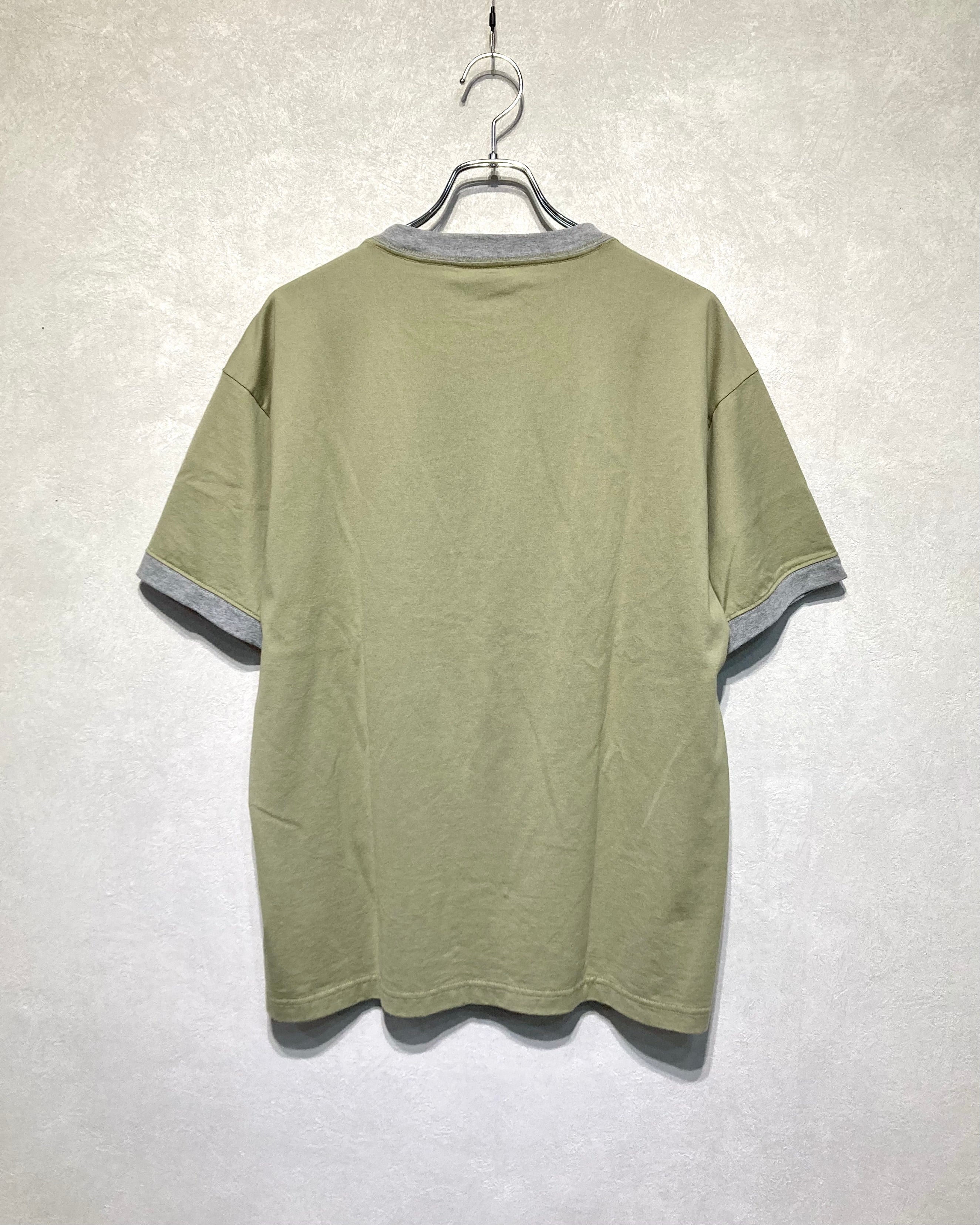 ISSUETHINGS / TYPE108/Cut&sew/Bicolor - Gray×light green – my