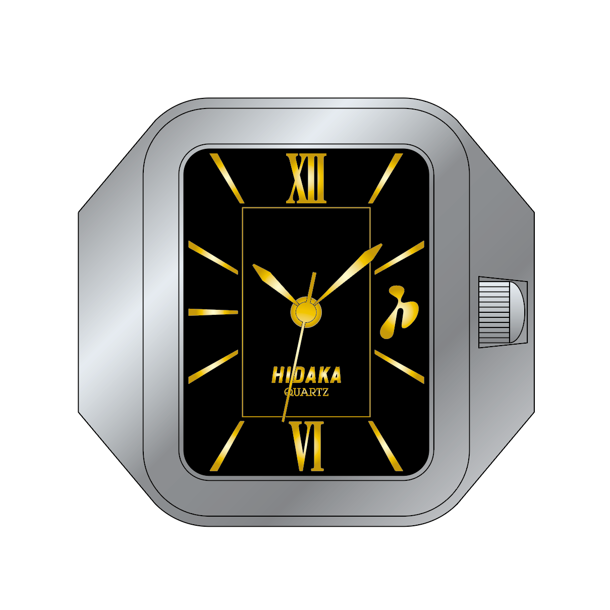 HIDAKA / LEGACY RING WATCH - Black
