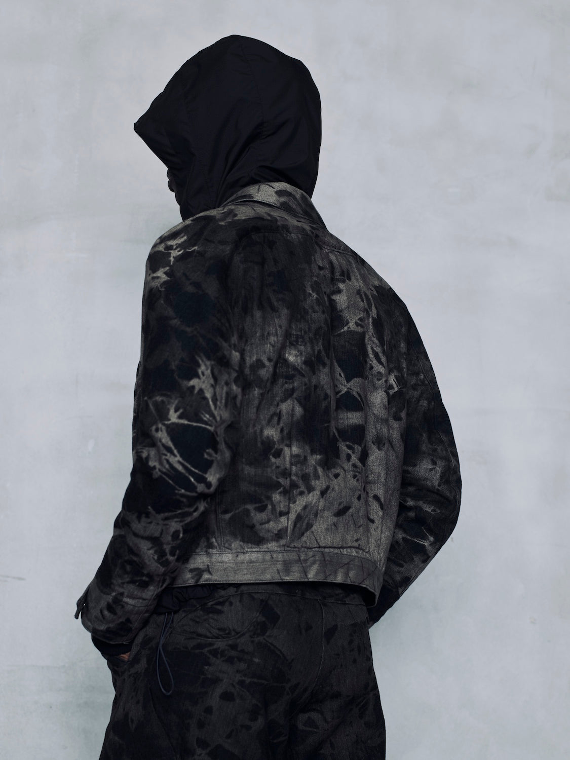 OPPOSE DUALITY / 8POCKET PANEL DENIM JKT BLEACH - Dark gray