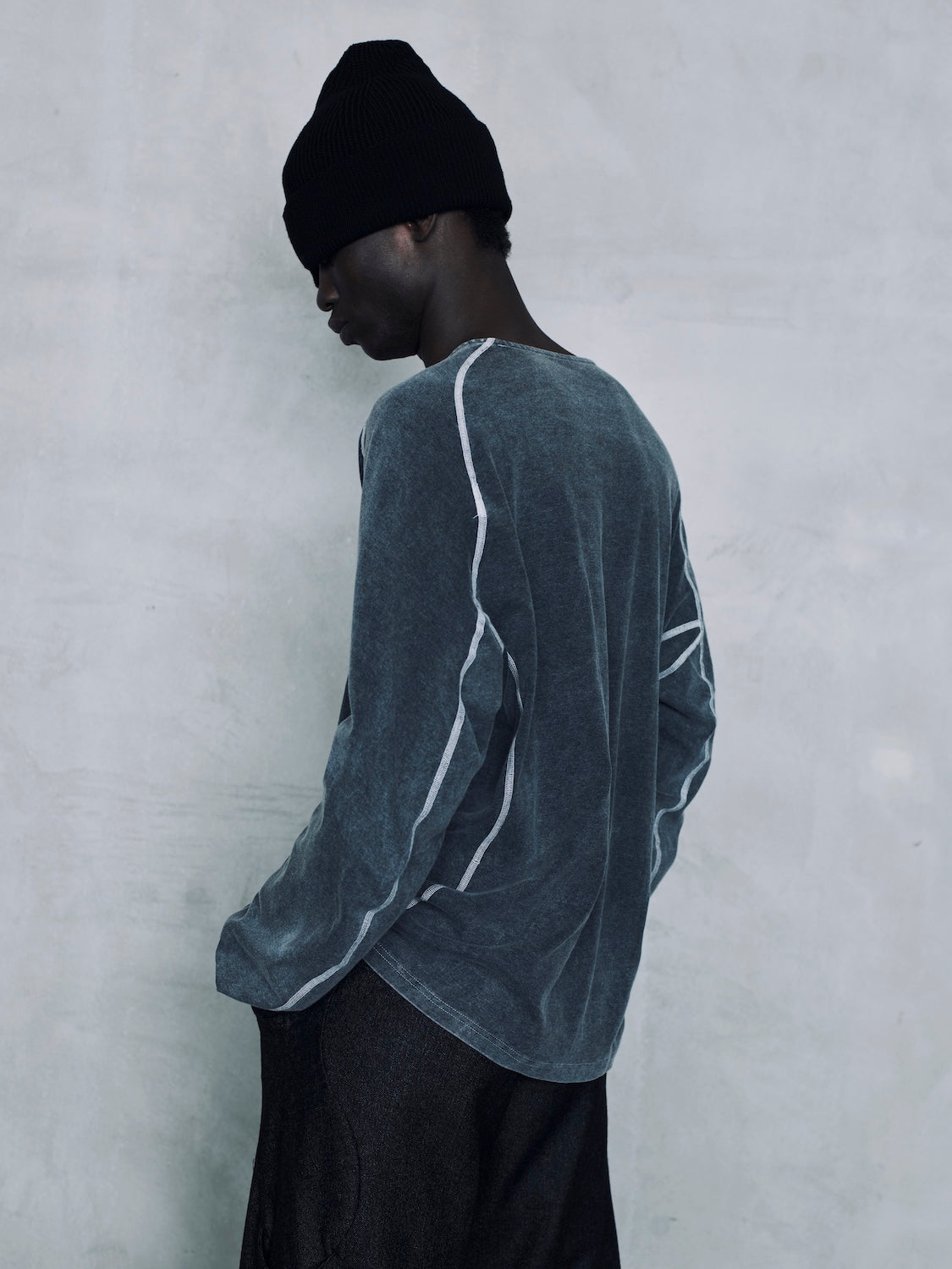 OPPOSE DUALITY / LONG SLEEVE T-SHIRTS WASH - Gray