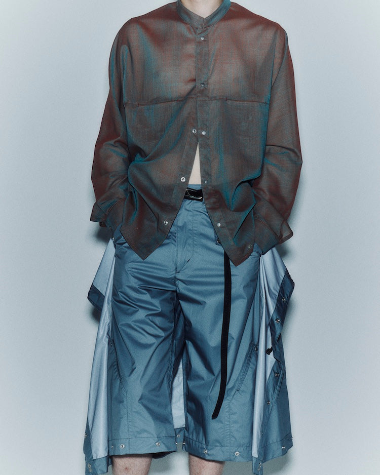 OPPOSE DUALITY / CHAMBRAY MACKINAW SHIRTS - Orange
